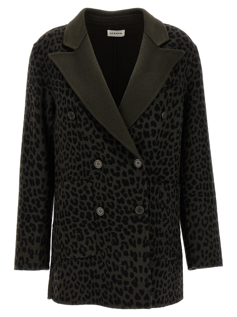 P.A.R.O.S.H. Bicolor Wool Blazer - Green
