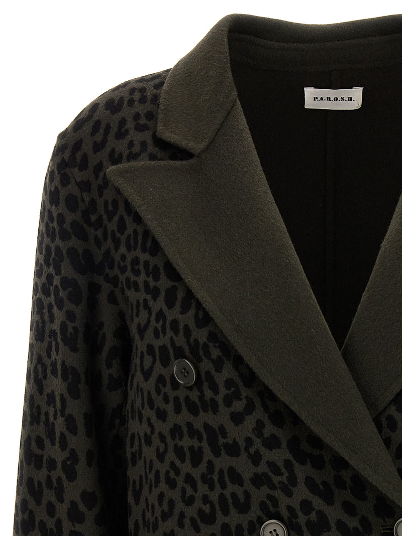 P.A.R.O.S.H. Bicolor Wool Blazer - Green