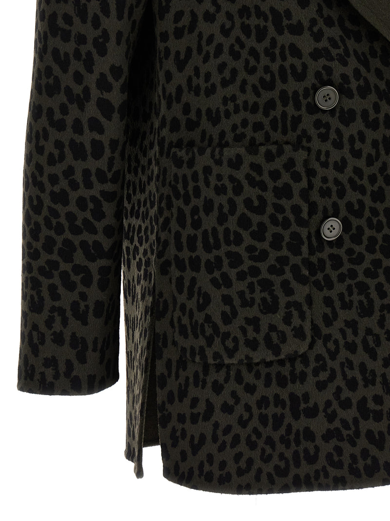 P.A.R.O.S.H. Bicolor Wool Blazer - Green
