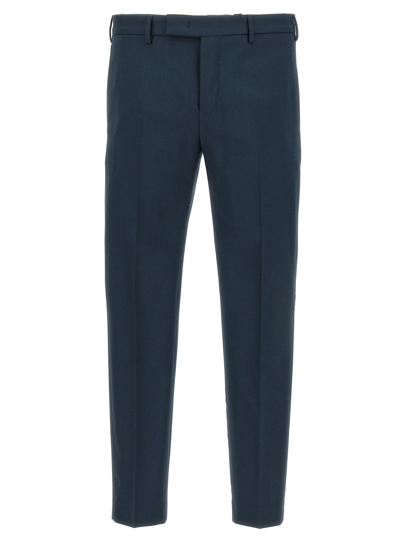 PT Torino Blue Virgin Wool Dress Pants - Dieci Model