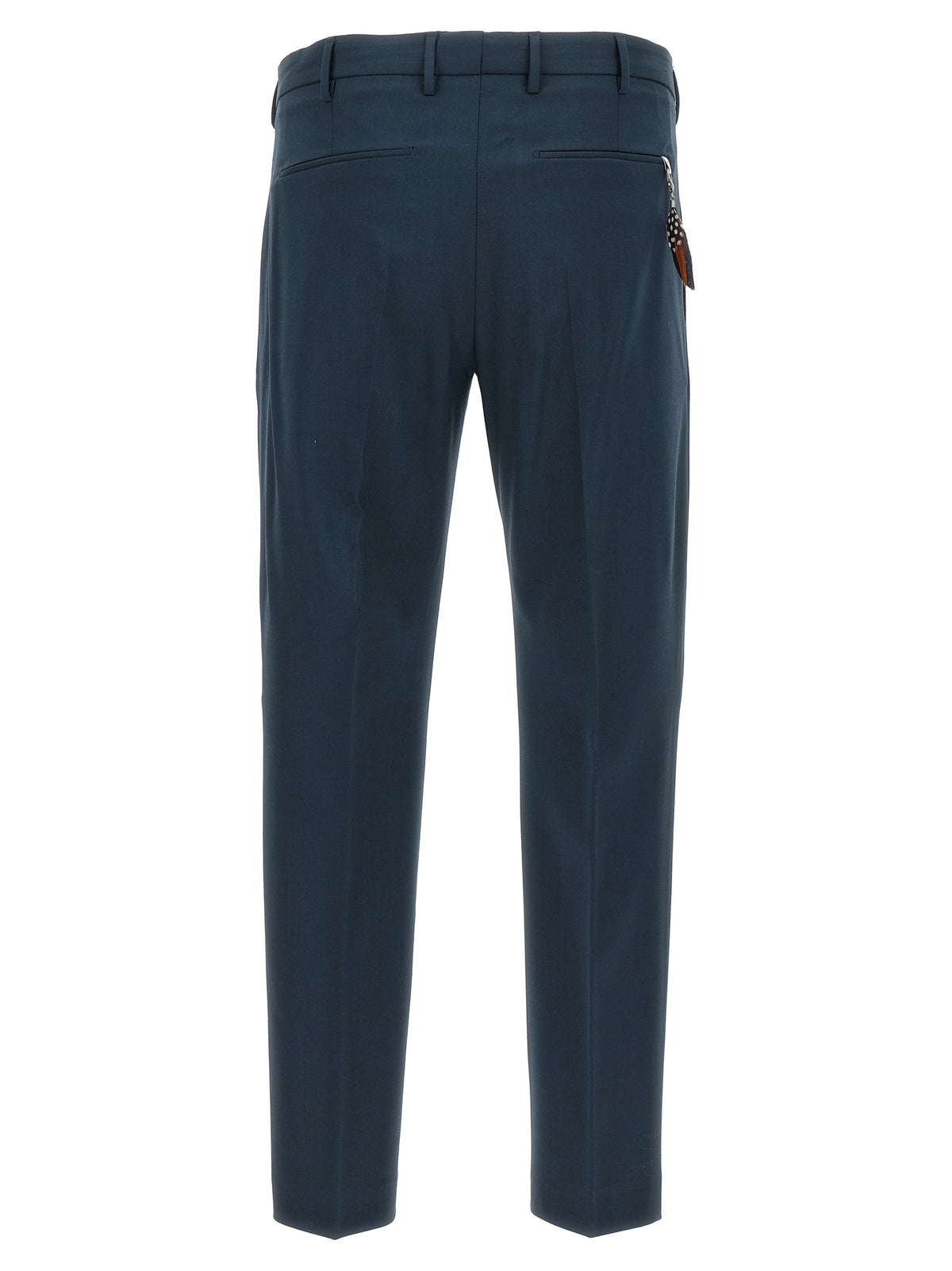 PT Torino Dieci Blue Virgin Wool Dress Pants for Men