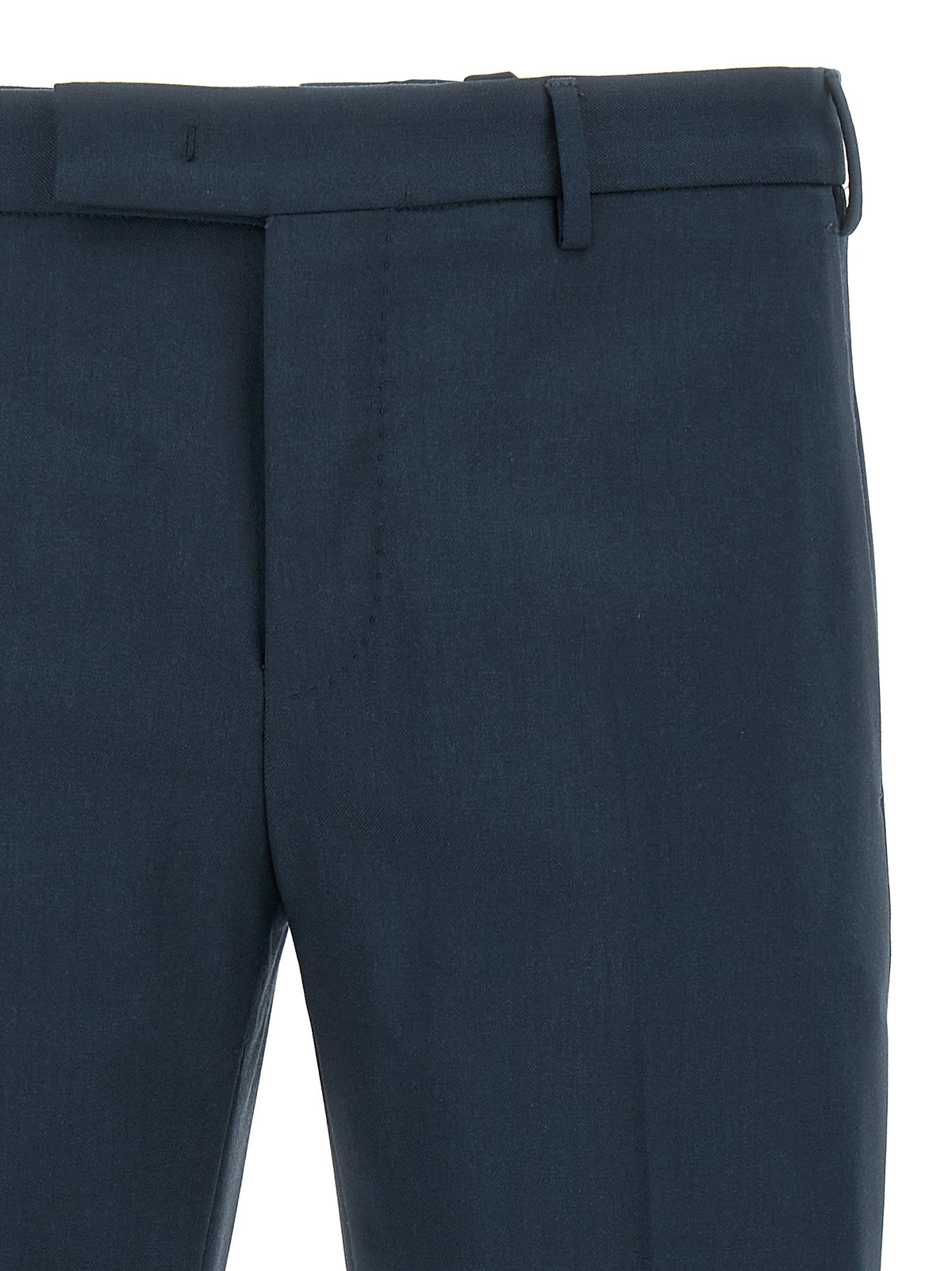 PT Torino Dieci Blue Virgin Wool Dress Pants for Men