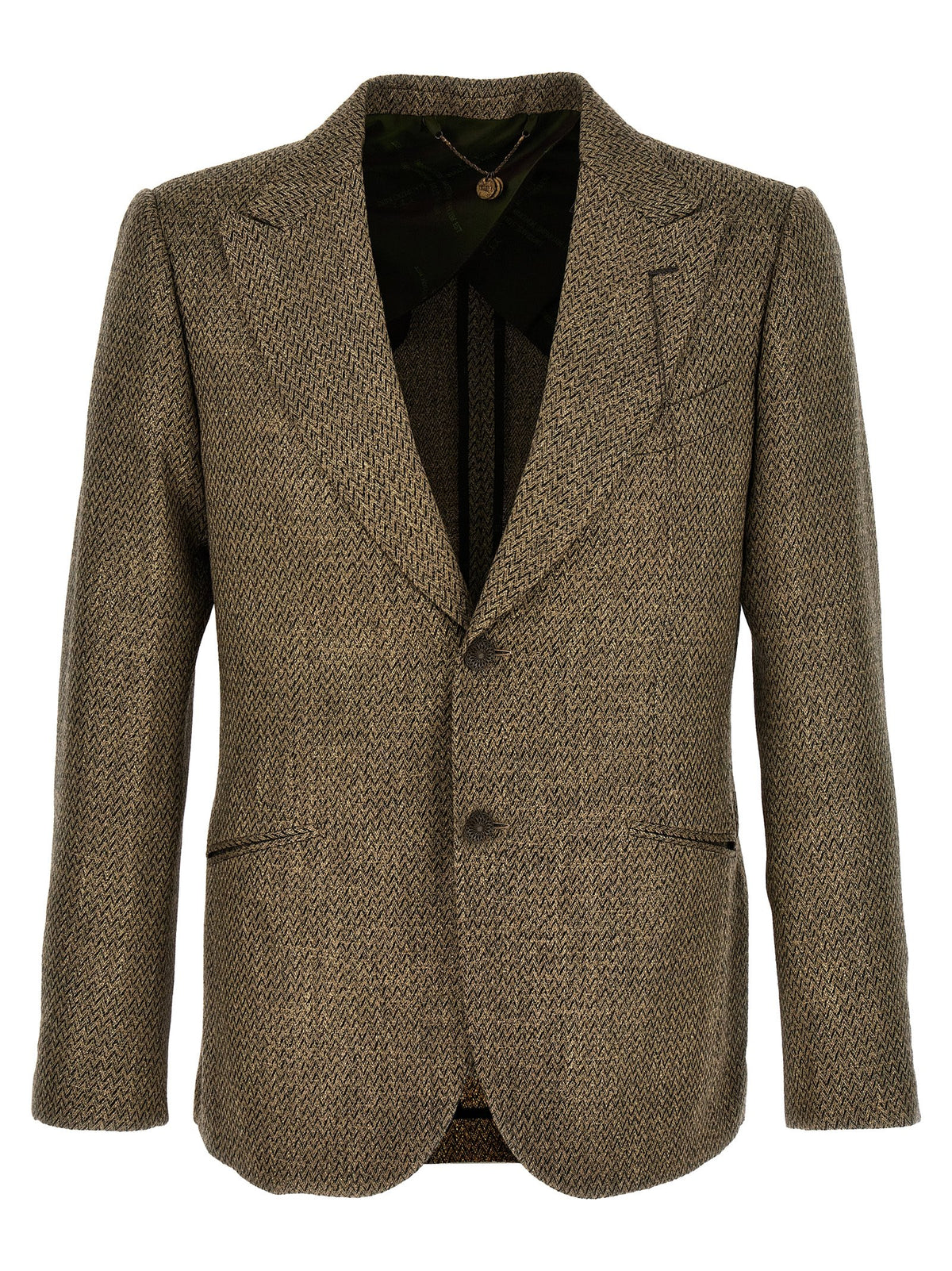 MAURIZIO MIRI Keanu Beige Alpaca Leather Blazer