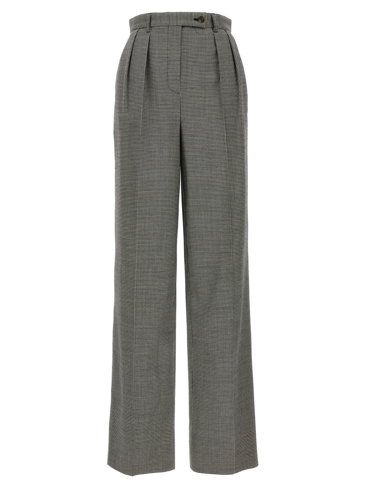 ROCHAS Bicolor Elastane Casual Pants for Women