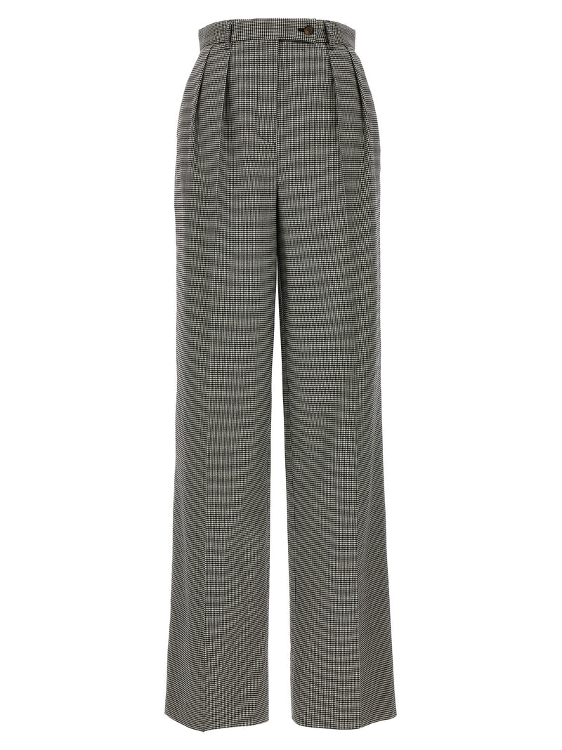 ROCHAS Bicolor Elastane Casual Pants - Chic Wide-Leg Design