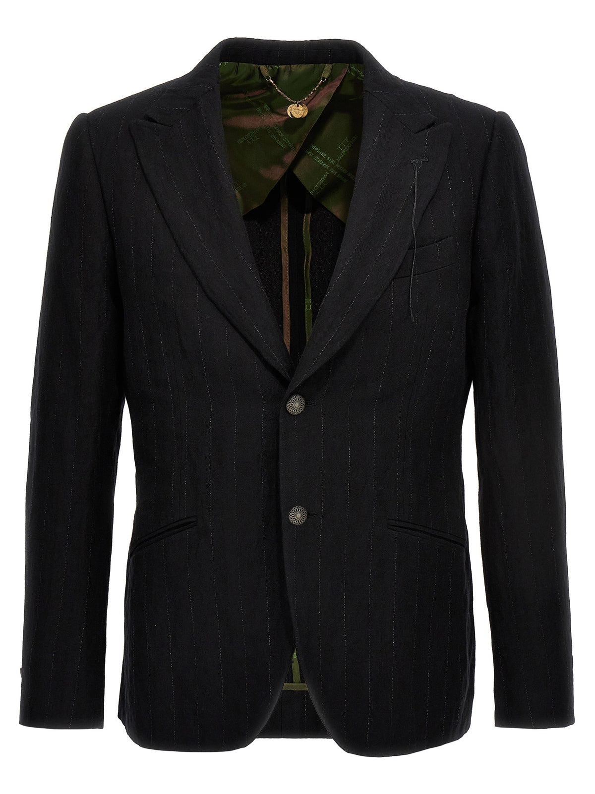 MAURIZIO MIRI Keanu Black Cotton Blazer for Men