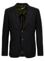 MAURIZIO MIRI Keanu Black Cotton Blazer for Men