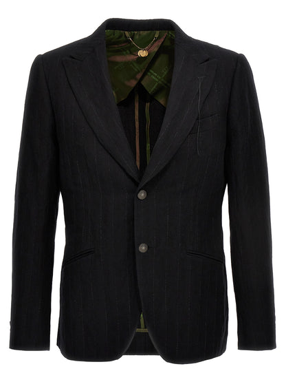 MAURIZIO MIRI Black Cotton Blazer