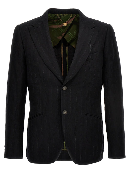 MAURIZIO MIRI Black Cotton Blazer