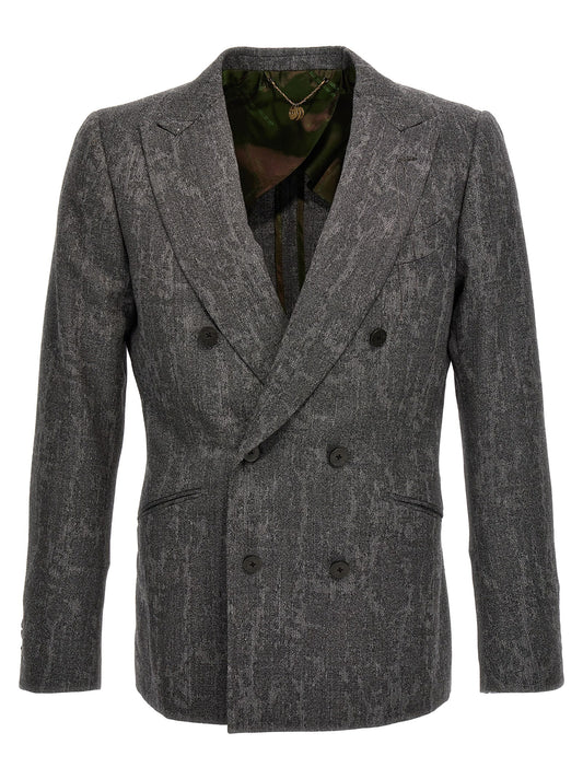 MAURIZIO MIRI Gray Wool Blazer