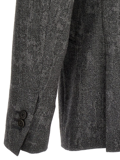 MAURIZIO MIRI Gray Wool Blazer