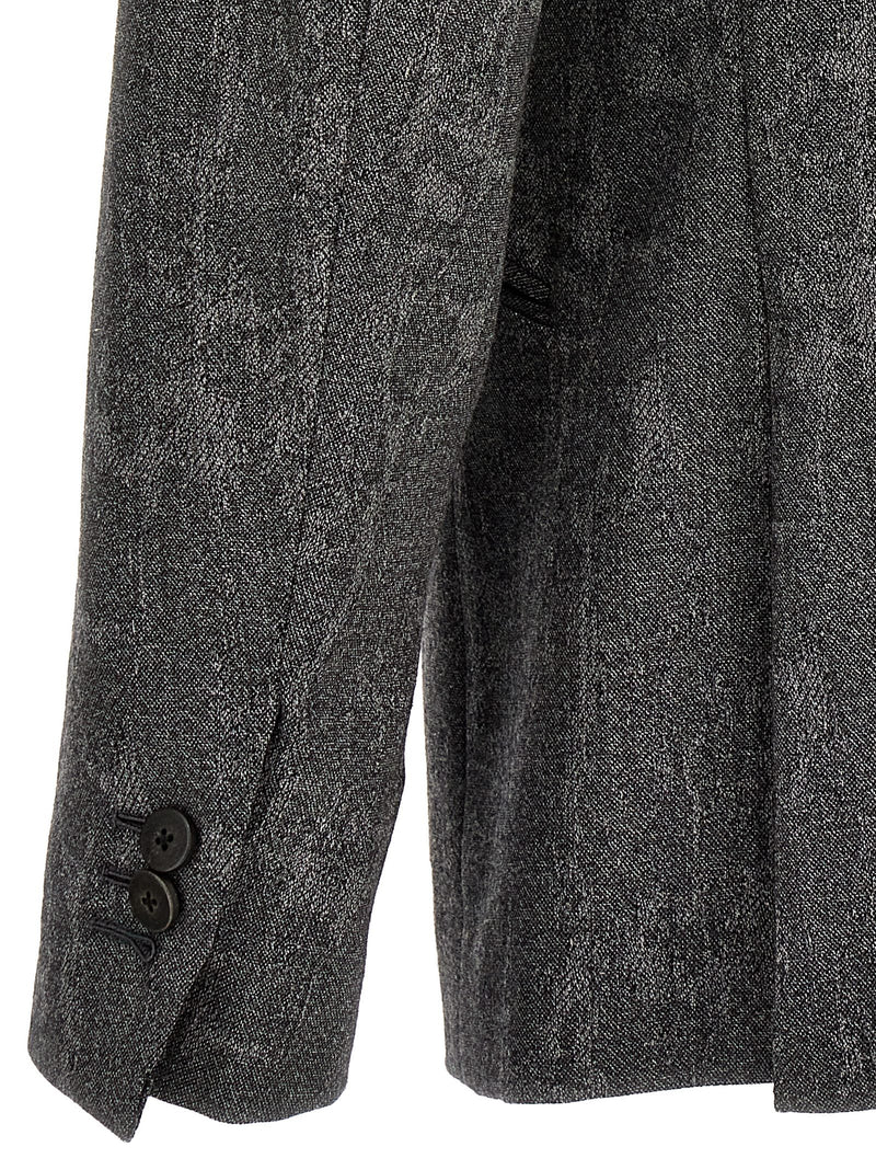 MAURIZIO MIRI Gray Wool Blazer for Men
