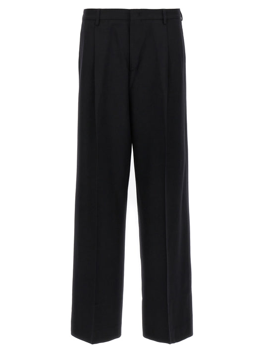 CELLAR DOOR Black Virgin Wool Dress Pants
