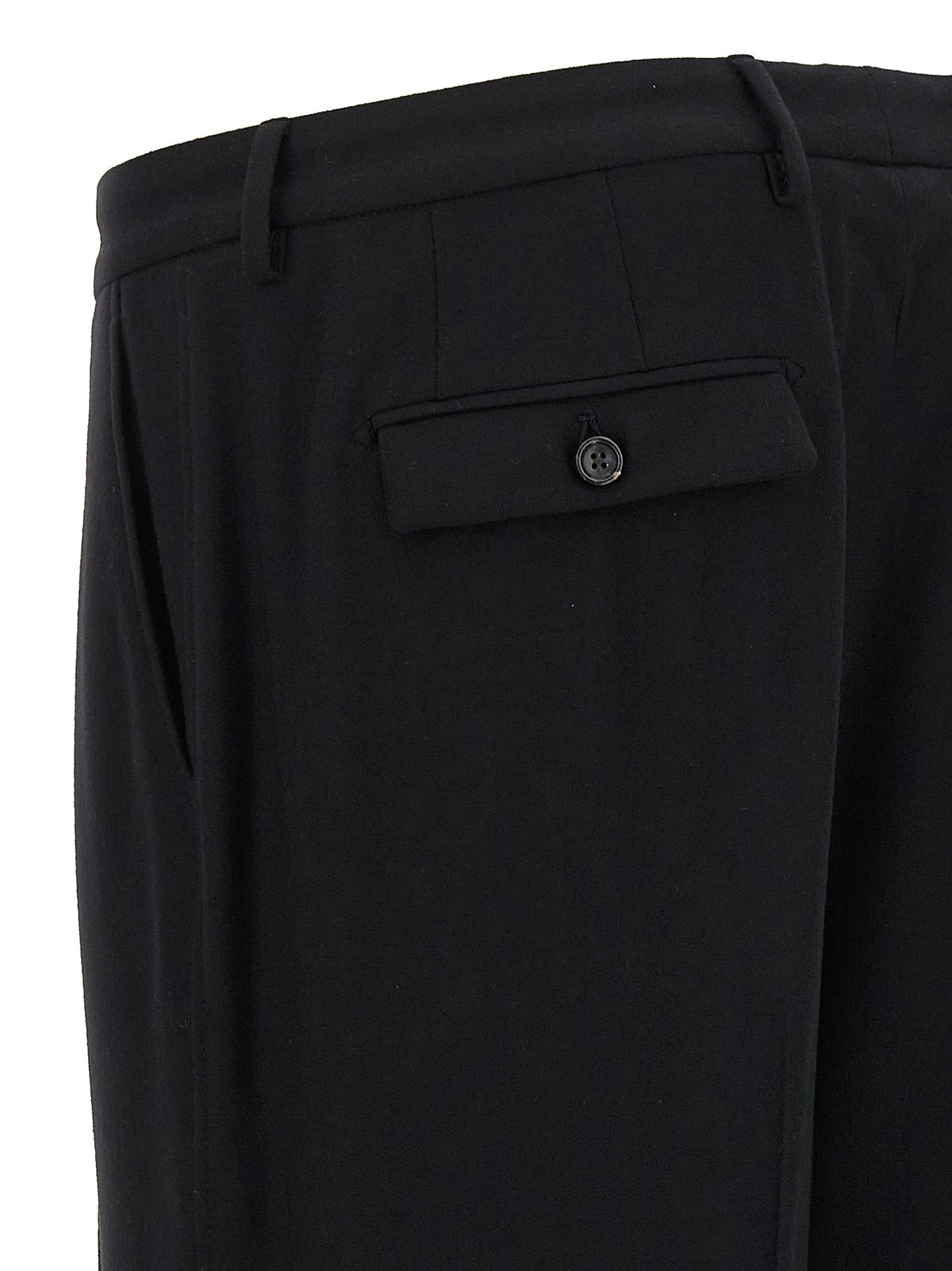 CELLAR DOOR Jona P Black Virgin Wool Dress Pants