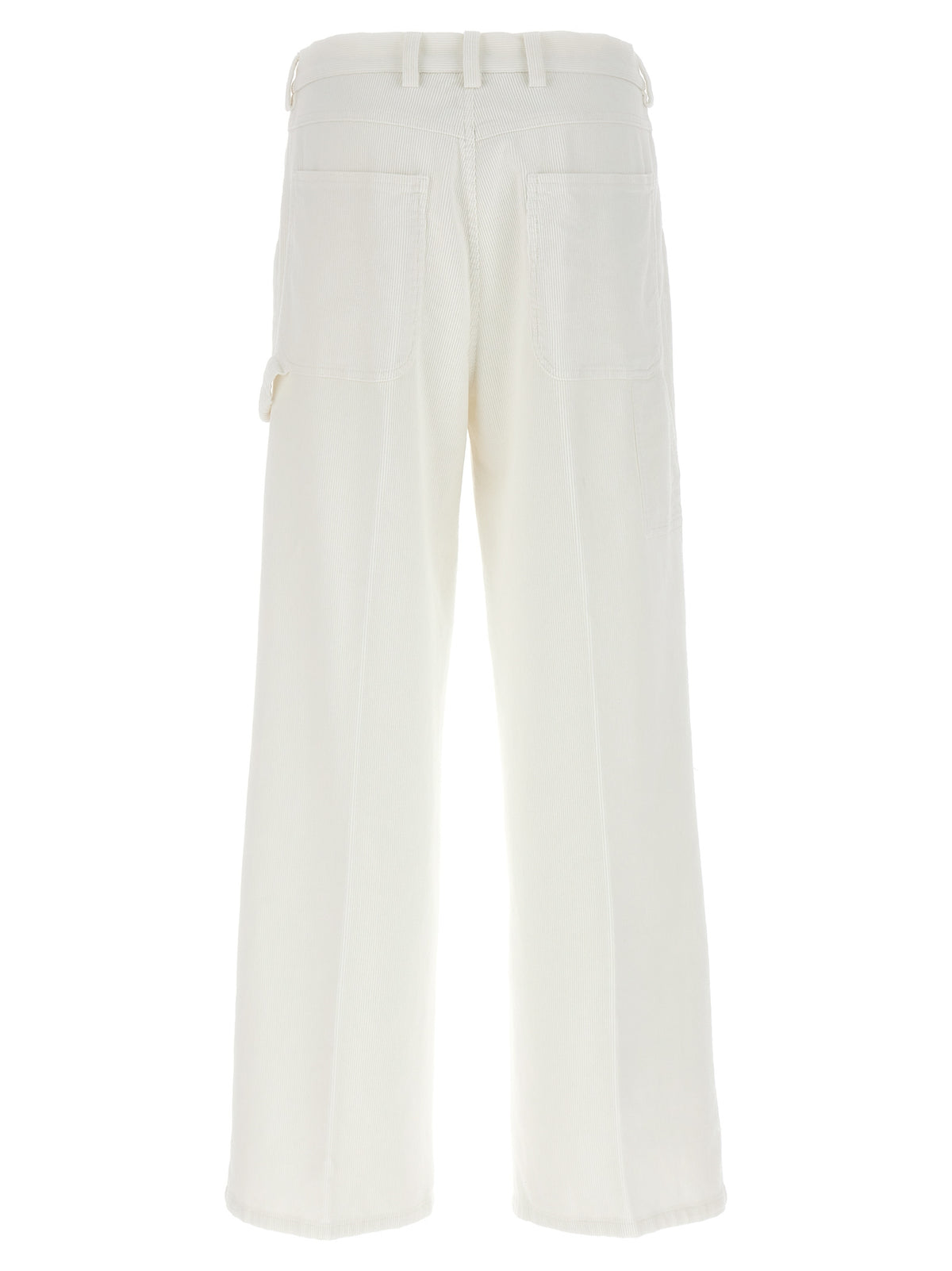 CELLAR DOOR Thelma White Cotton Casual Pants