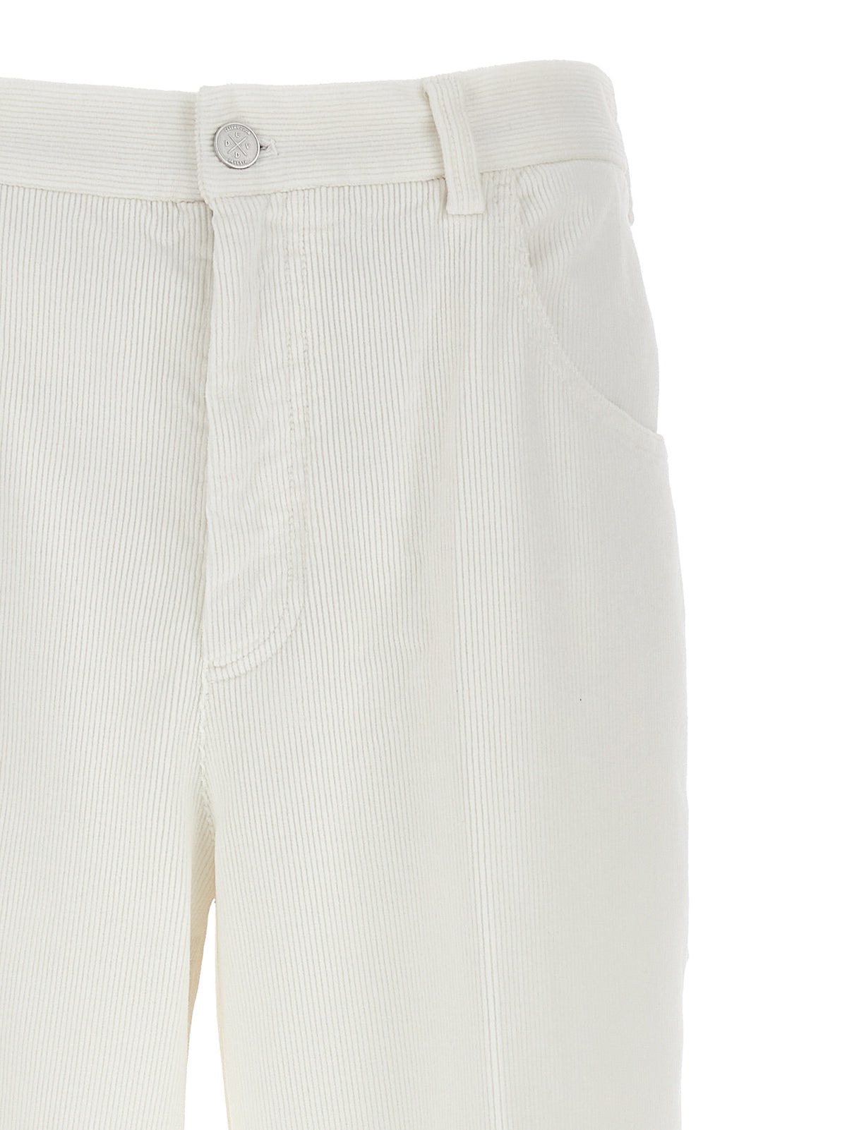 CELLAR DOOR Thelma White Cotton Casual Pants
