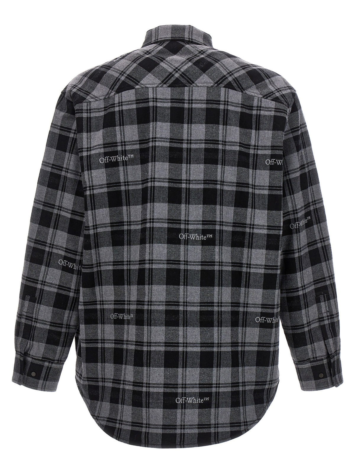 Off-White Gray Cotton Shell Jacket - Urban Style & Comfort
