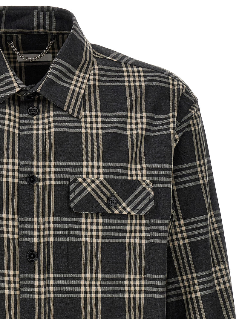1989 Studio Gray Cotton Blouse - Trendy Check Print Shirt