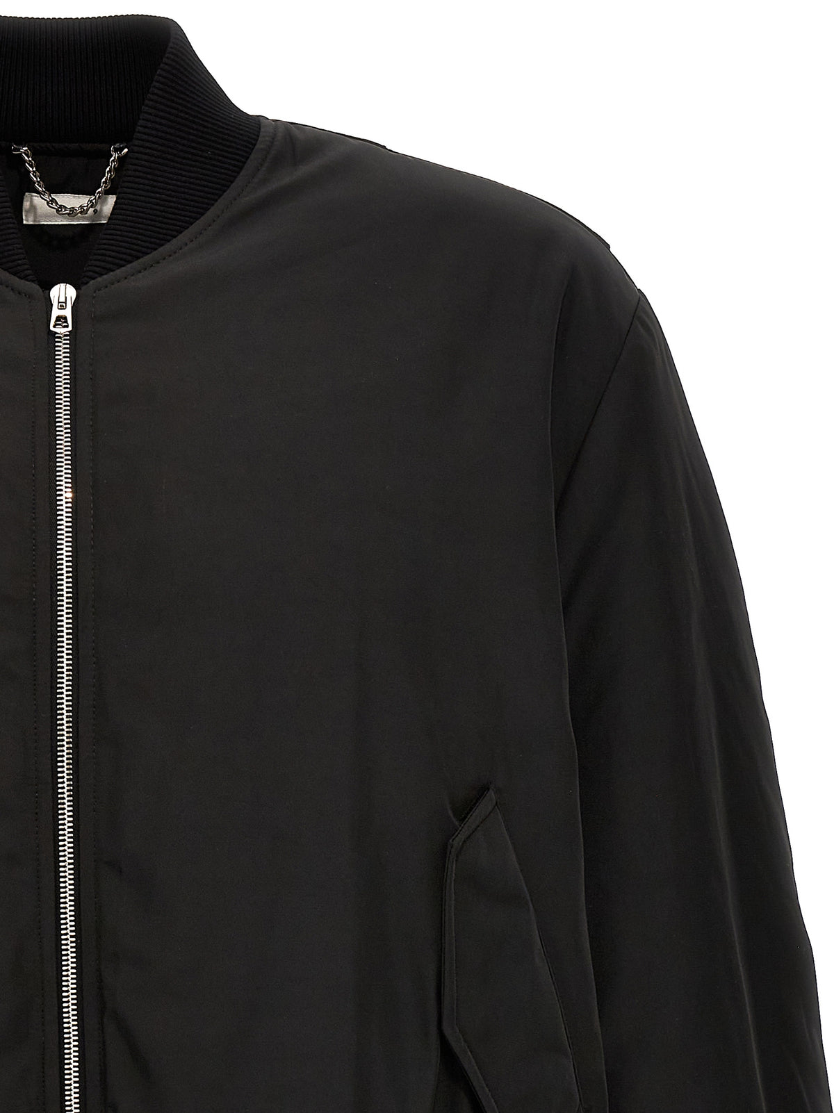 1989 Studio Black Polyester Bomber Jacket - Stylish & Durable