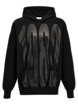 1989 Studio Black Faded Logo Cotton Sweatshirt