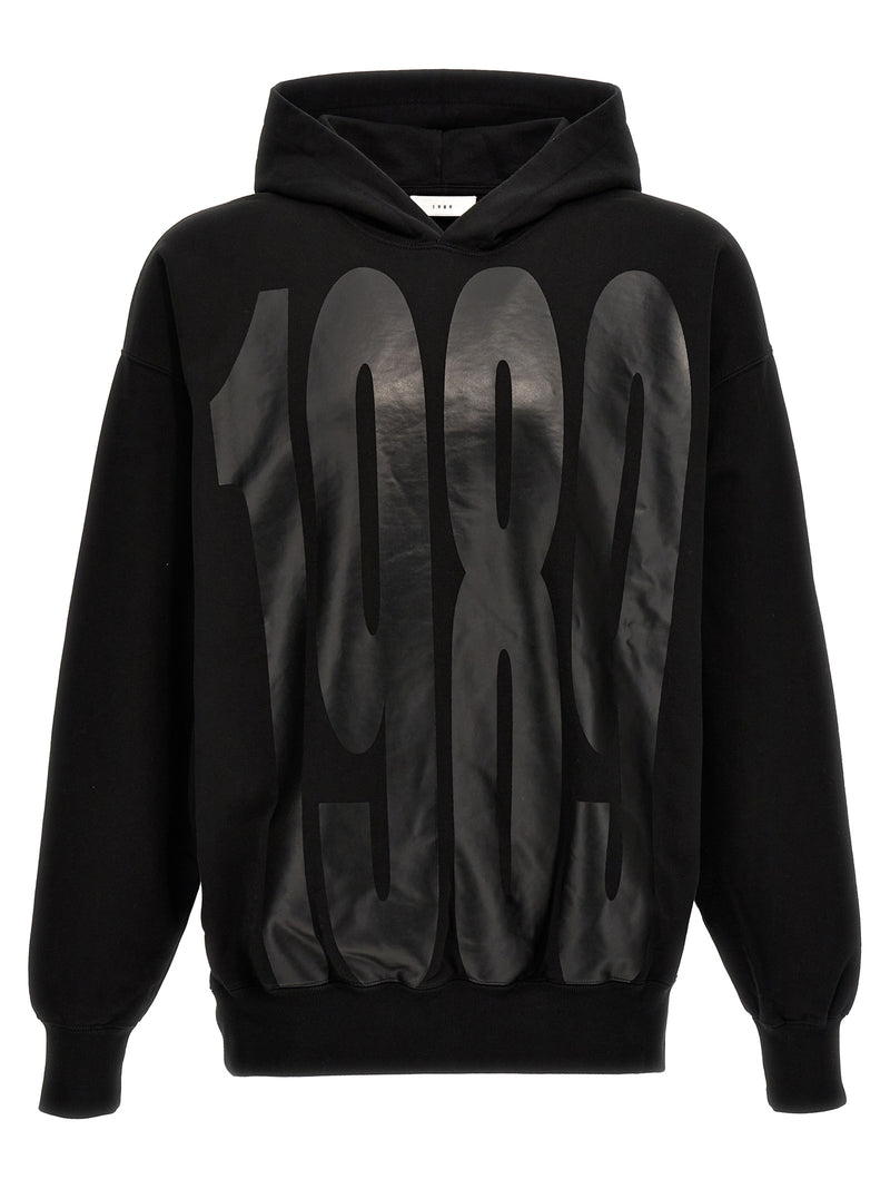 1989 Studio Black Cotton Sweatshirt - Faded Logo