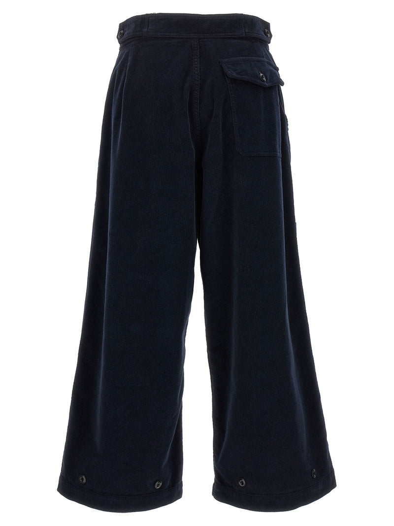CELLAR DOOR Paola Blue Cotton Casual Pants