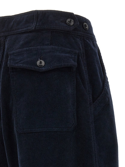 CELLAR DOOR Blue Cotton Casual Pants