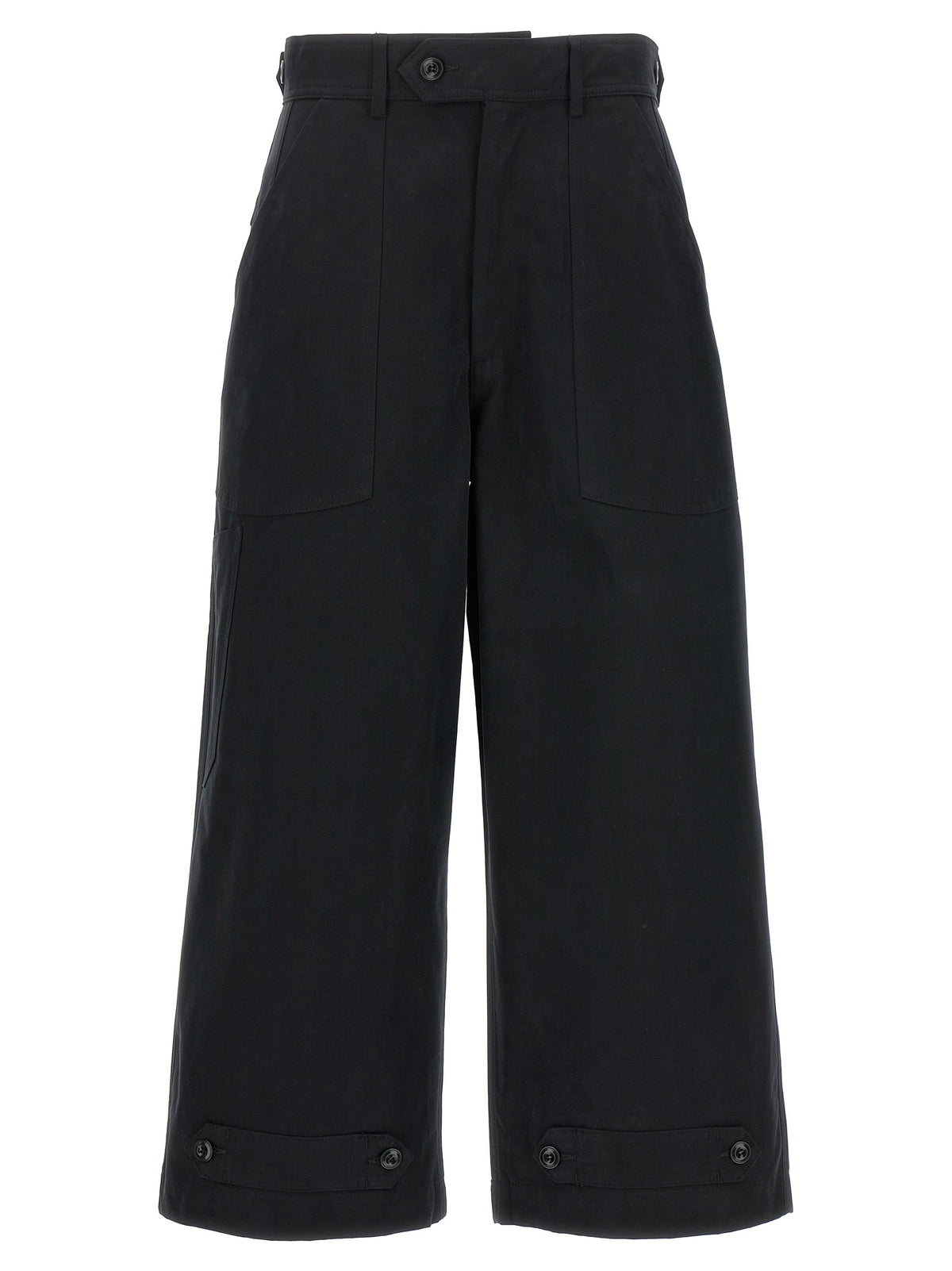 CELLAR DOOR Paola Black Cotton Casual Pants