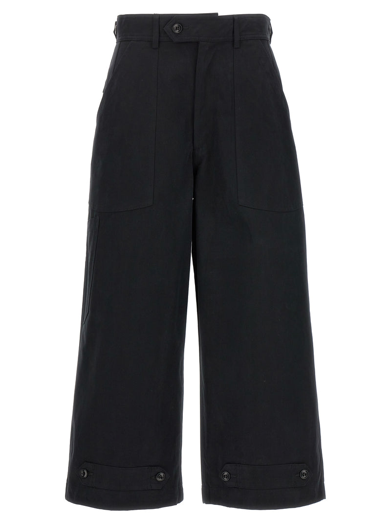 CELLAR DOOR Paola Black Cotton Casual Pants