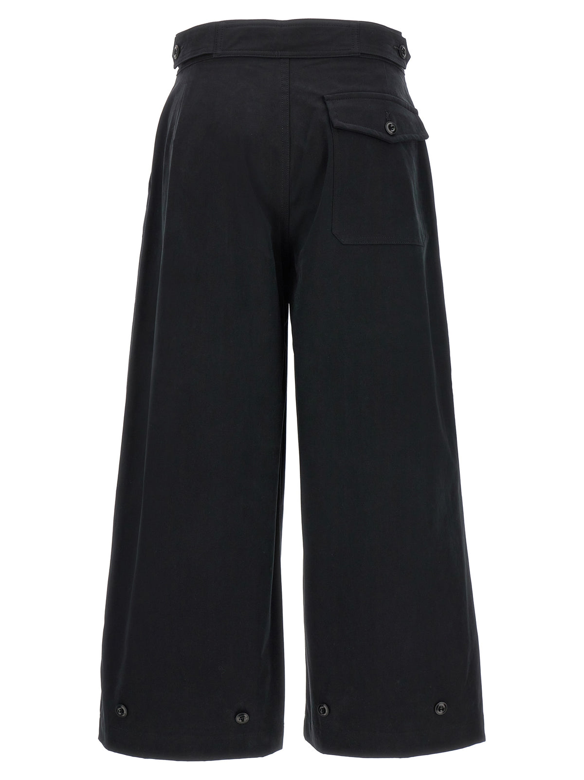 CELLAR DOOR Paola Black Cotton Casual Pants