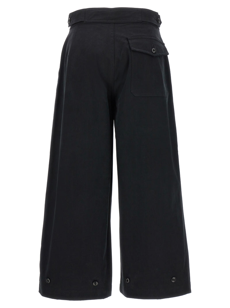 CELLAR DOOR Paola Black Cotton Casual Pants