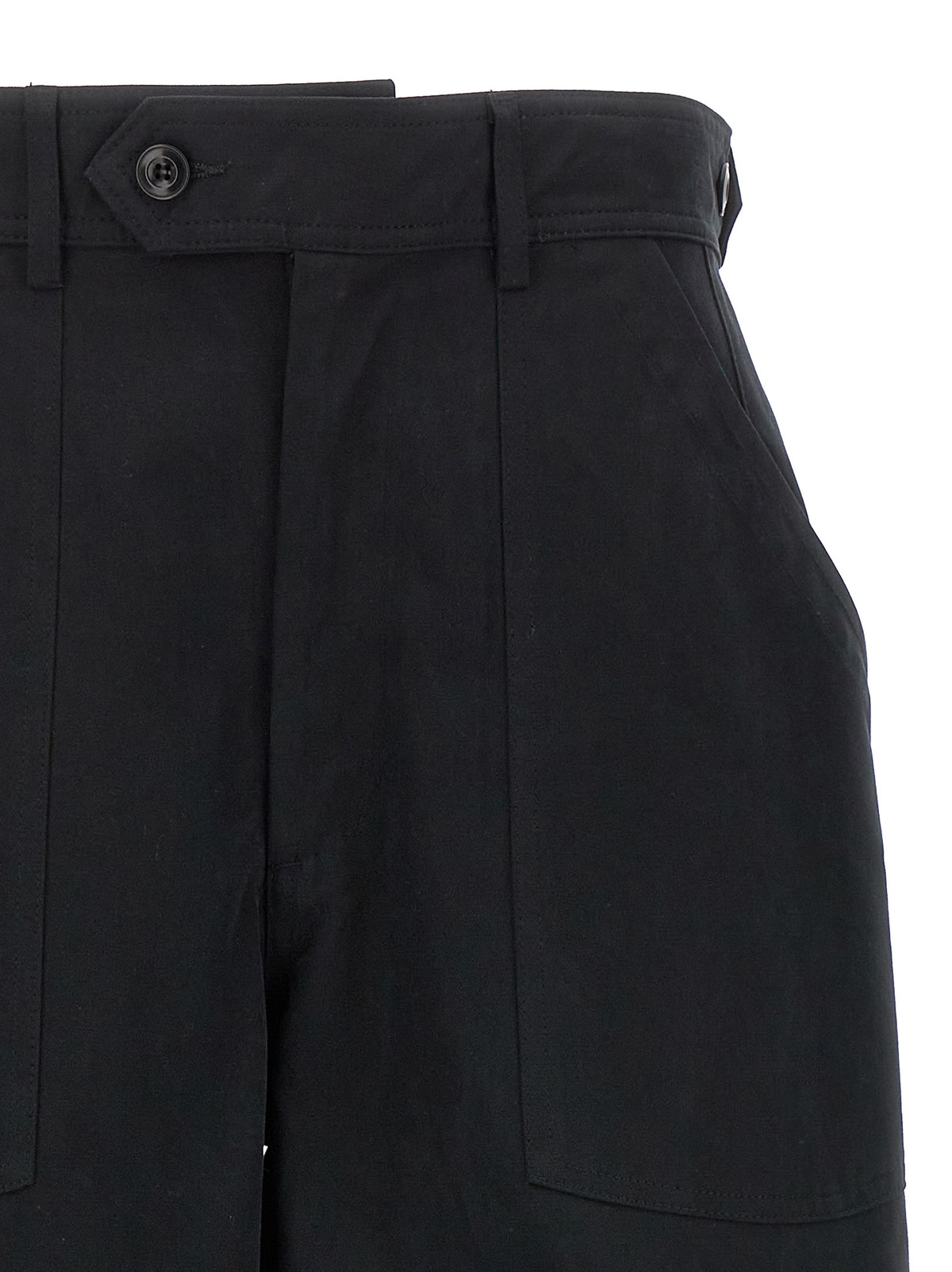 CELLAR DOOR Paola Black Cotton Casual Pants