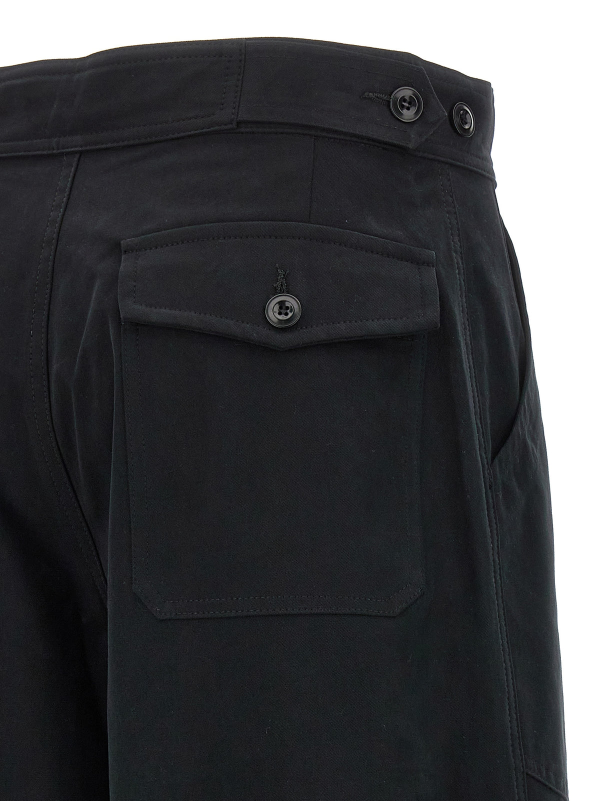 CELLAR DOOR Paola Black Cotton Casual Pants