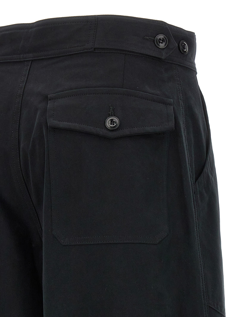 CELLAR DOOR Paola Black Cotton Casual Pants