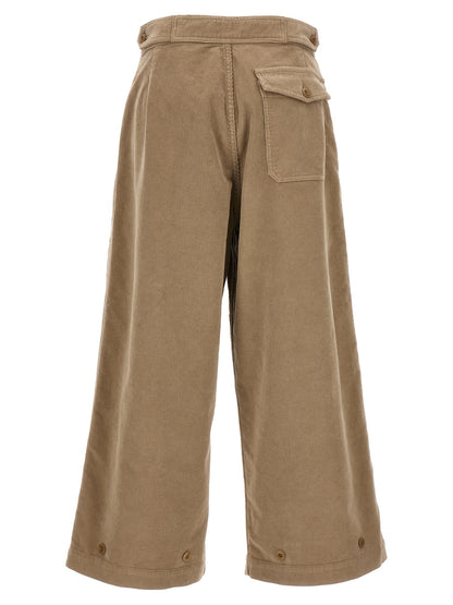CELLAR DOOR Beige Cotton Casual Pants