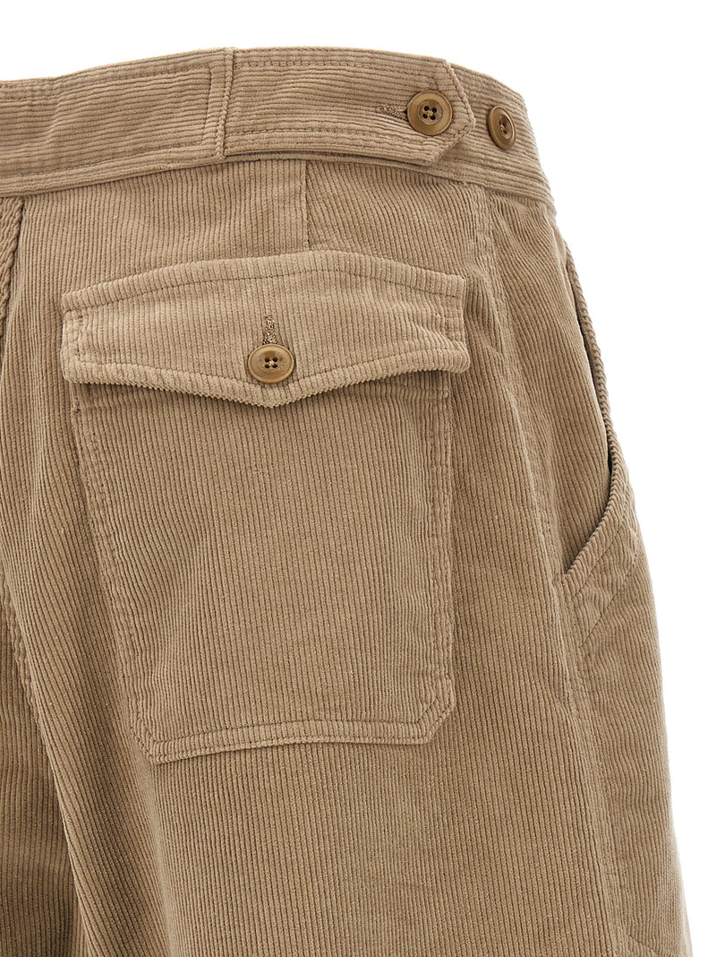 CELLAR DOOR Paola Beige Cotton Casual Pants
