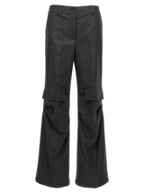 P.A.R.O.S.H. Gray Virgin Wool Cargo Pants