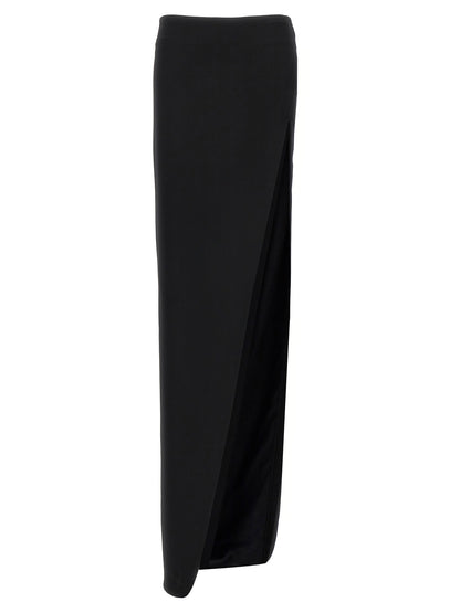 Ann Demeulemeester Black Lamb Leather Mini Skirt