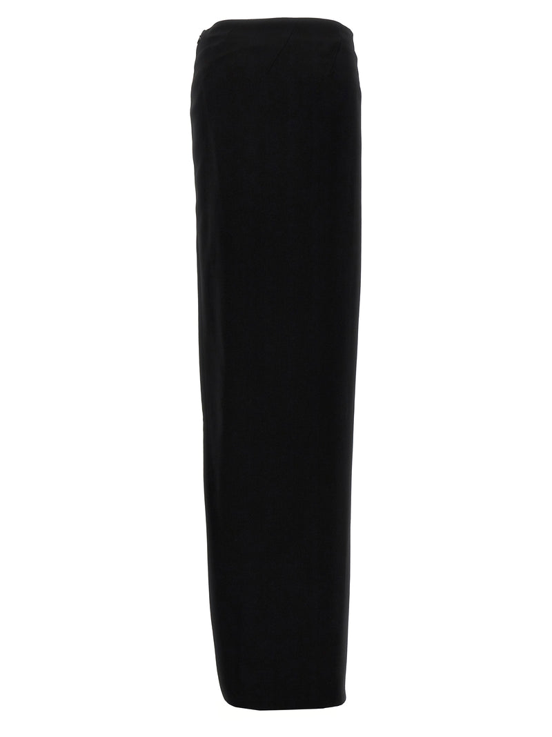 Ann Demeulemeester 'Janita' Black Lamb Leather Mini Skirt