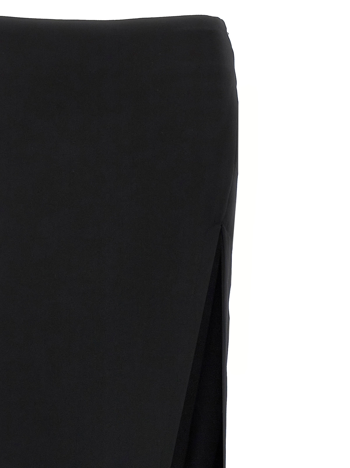 Ann Demeulemeester Janita Black Lamb Leather Mini Skirt