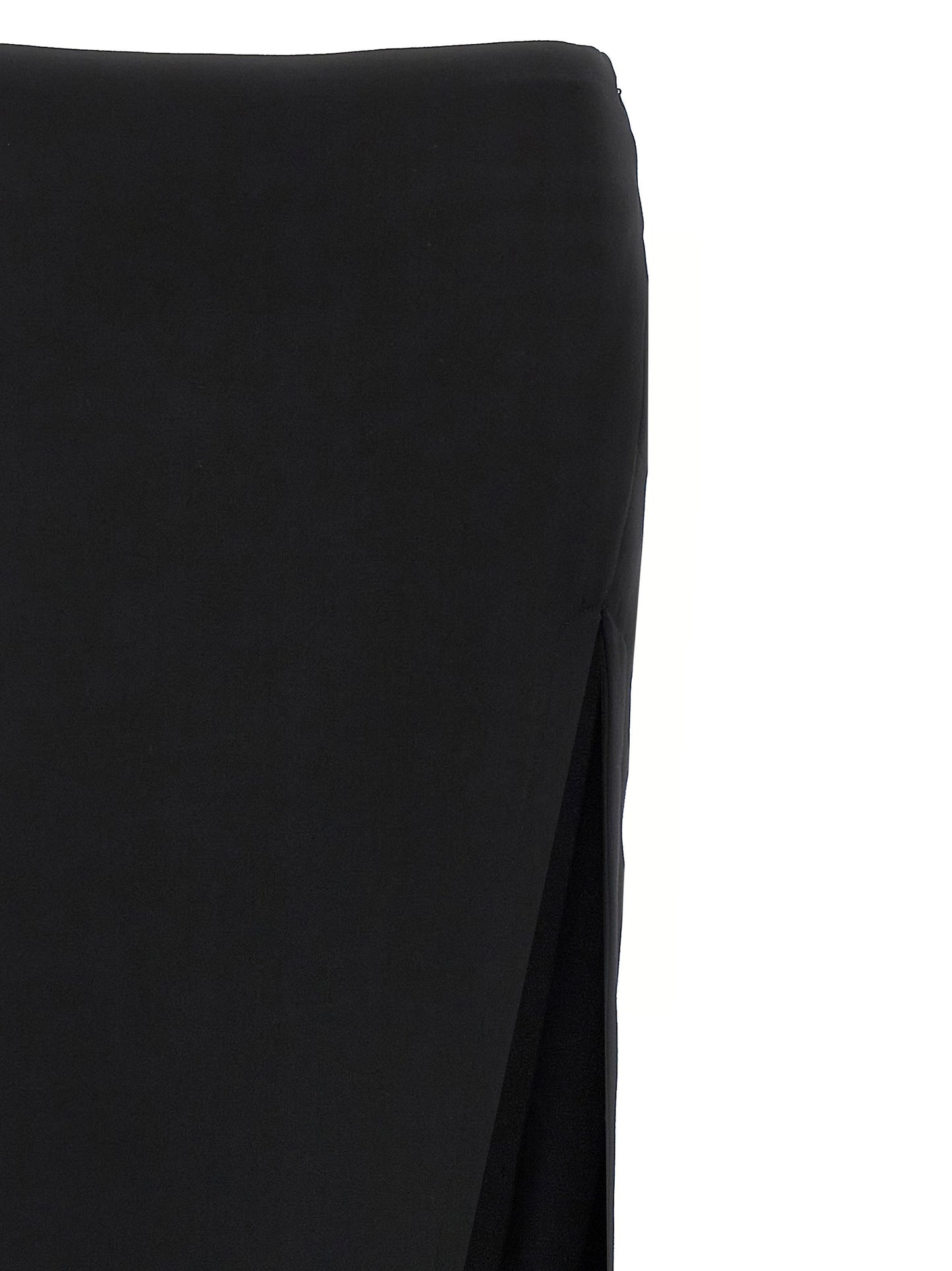 Ann Demeulemeester Black Lamb Leather Mini Skirt