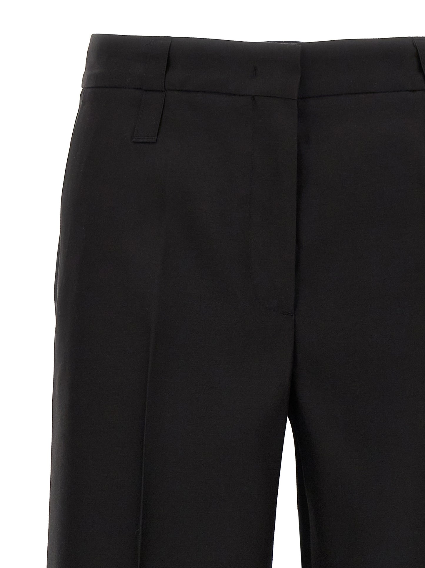 CELLAR DOOR Black Virgin Wool Dress Pants