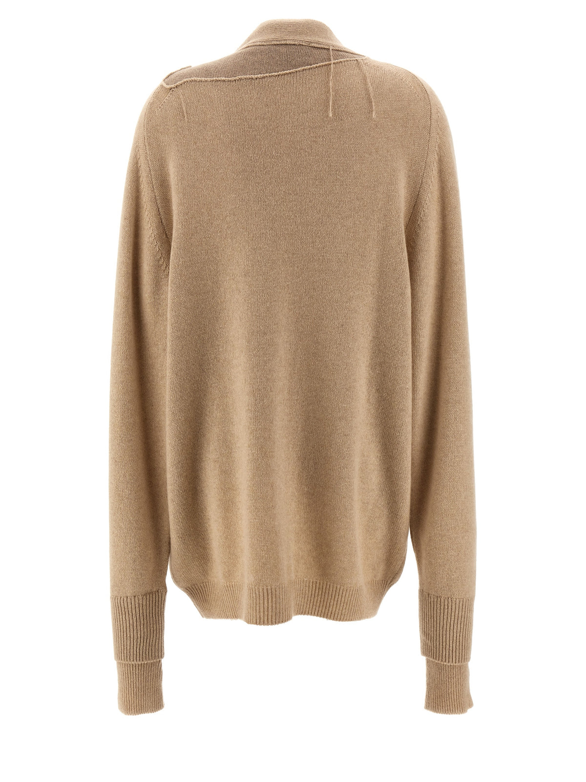 RAMAEL Beige Cashmere Cardigan - Luxurious Comfort