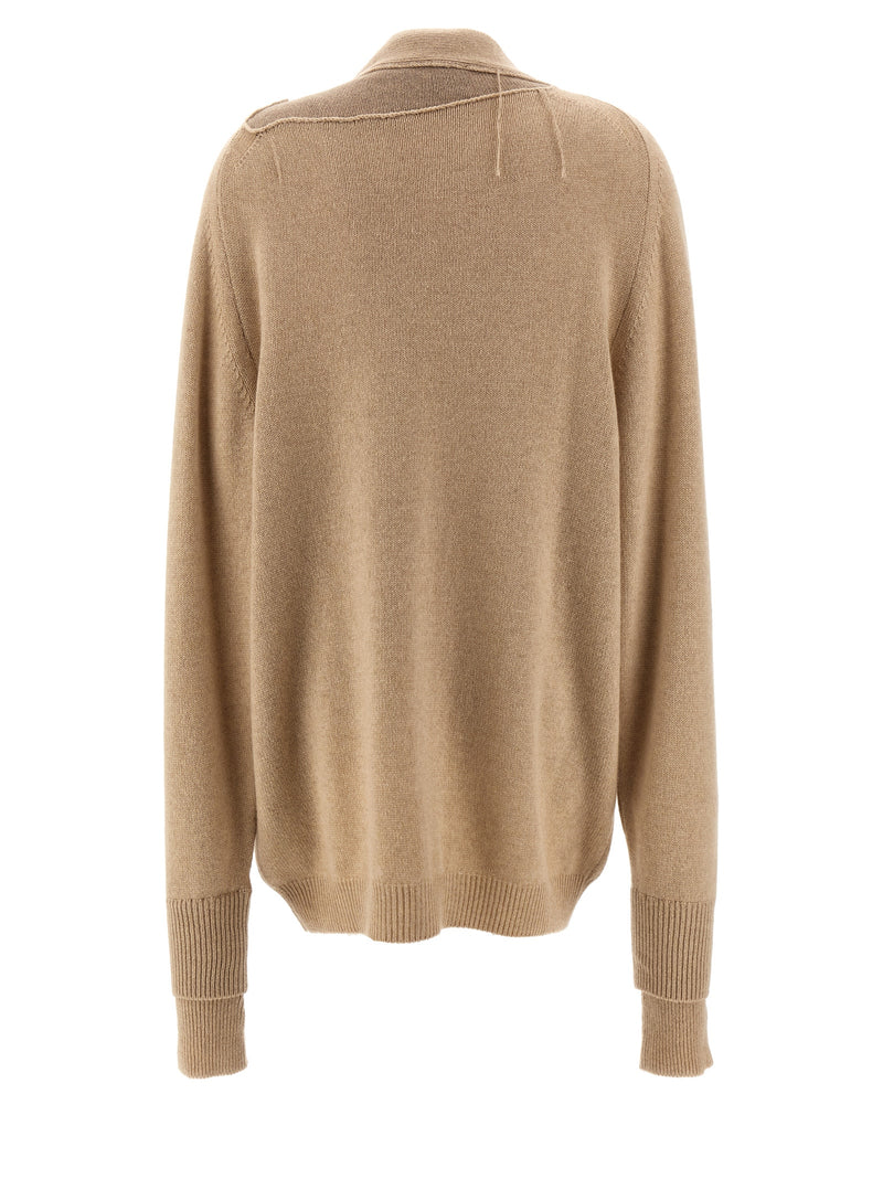 RAMAEL Beige Cashmere Cardigan - Luxurious Comfort