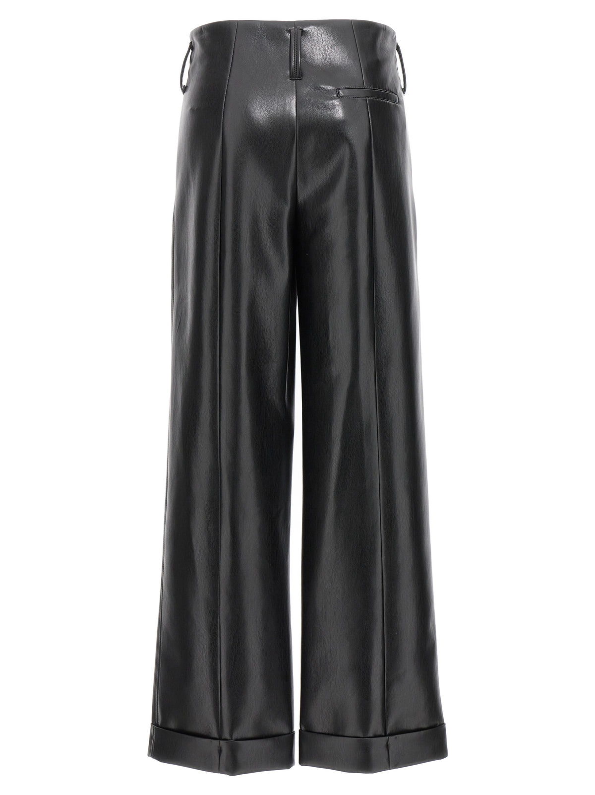 Philosophy Black Faux Leather Casual Pants