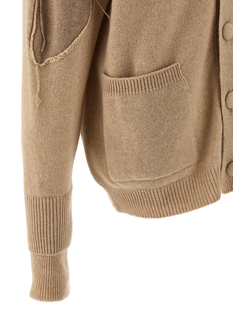 RAMAEL Beige Cashmere Cardigan - Luxurious Comfort