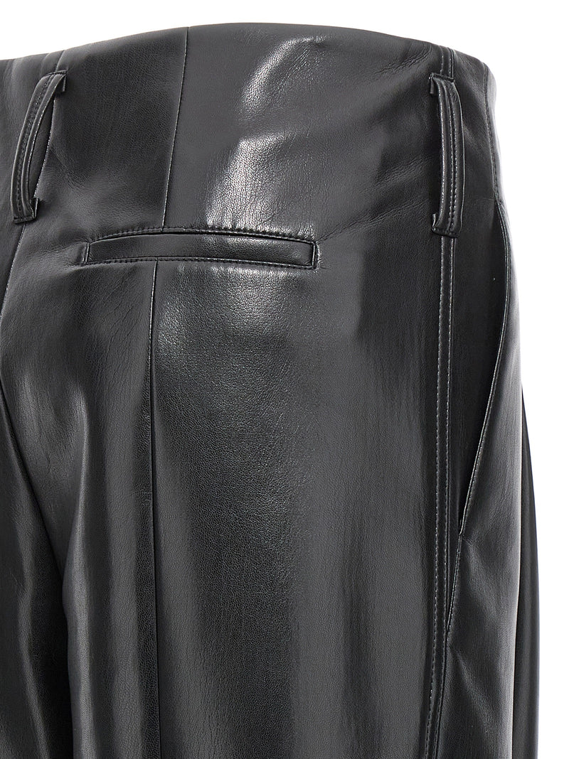 Philosophy Black Faux Leather Casual Pants