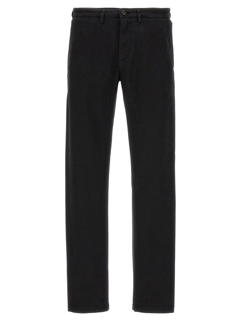 Department 5 Mike Black Cotton Casual Pants