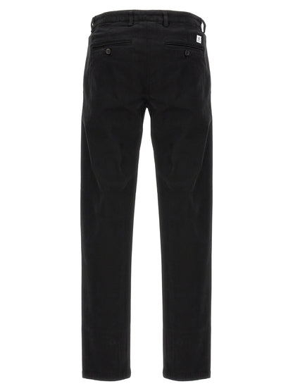 Department 5 Black Cotton Casual Pants