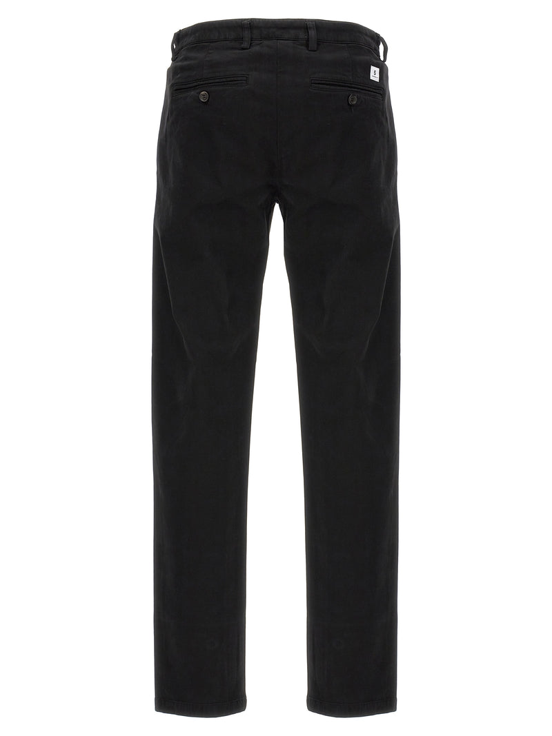Department 5 Mike Black Cotton Casual Pants